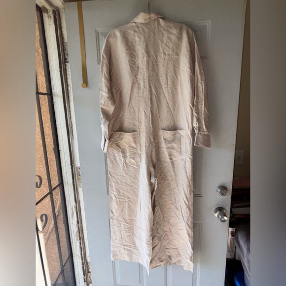 Mara Hoffman beige linen blend jumpsuit size XS - Picture 3 of 3